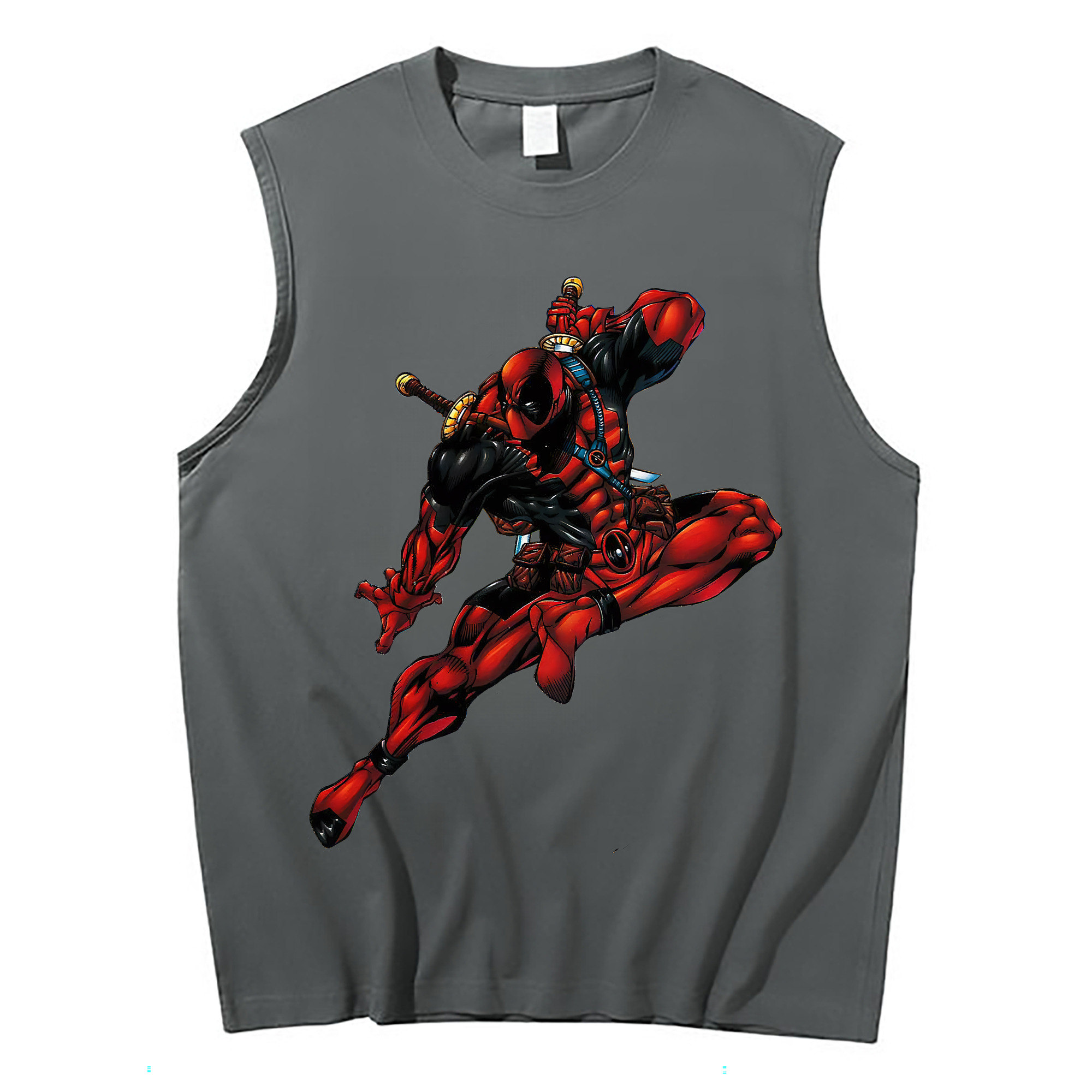（画像用） Deadpool デッドプール コットン100％タンクトップ（フロントプリント）